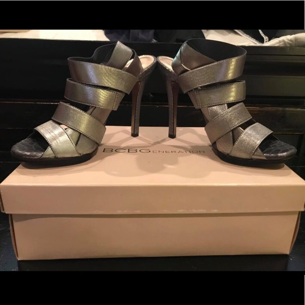 Pewter heels